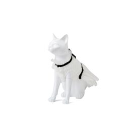 Deko-Katze Kitty 3, sitzend matt-weiß