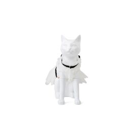 Deko-Katze Kitty 3, sitzend matt-weiß