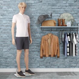 BASIC Herrenfigur KEN hautfarbig mit Gesicht M1KEN inkl. Glasbodenplatte mit Wadendorn