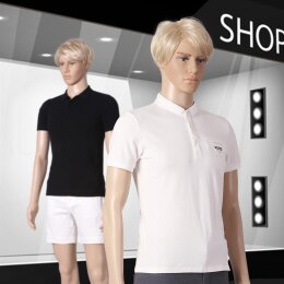 BASIC Herrenfigur KEN hautfarbig mit Gesicht M1KEN inkl. Glasbodenplatte mit Wadendorn