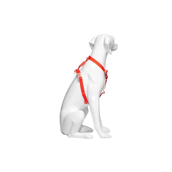 Dog mannequin G4, sitting matt-white