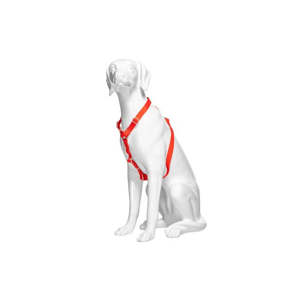Dog mannequin G4, sitting matt-white