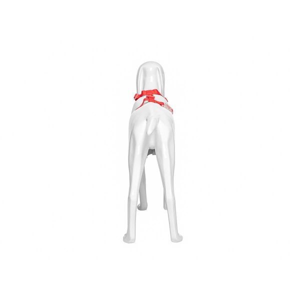 Dog mannequin G4, sitting matt-white