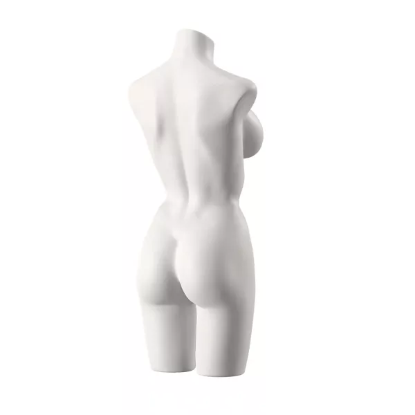 SENSUAL Unterwäschen-Torso, Dame mit D-Cup, SENF003 matt-weiß