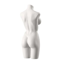 SENSUAL Unterwäschen-Torso, Dame mit D-Cup, SENF003 matt-weiß