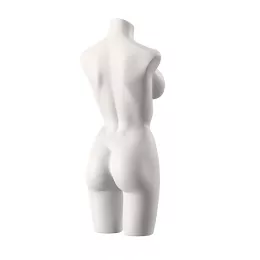 SENSUAL Unterwäschen-Torso, Dame mit D-Cup, SENF003 matt-weiß