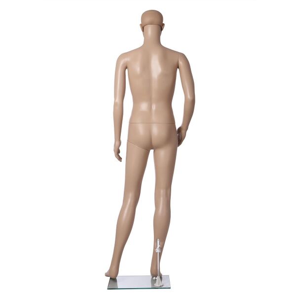 BASIC Herrenfigur ROB hautfarbig mit Gesicht M2ROB inkl. Glasbodenplatte mit Wadendorn