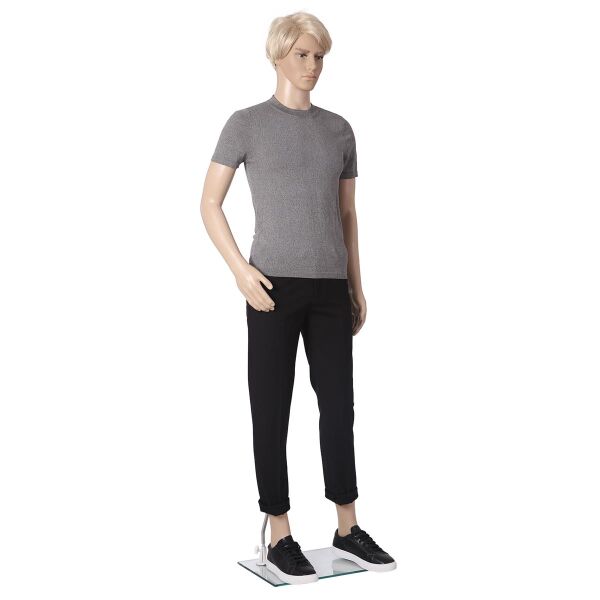 BASIC Herrenfigur ROB hautfarbig mit Gesicht M2ROB inkl. Glasbodenplatte mit Wadendorn
