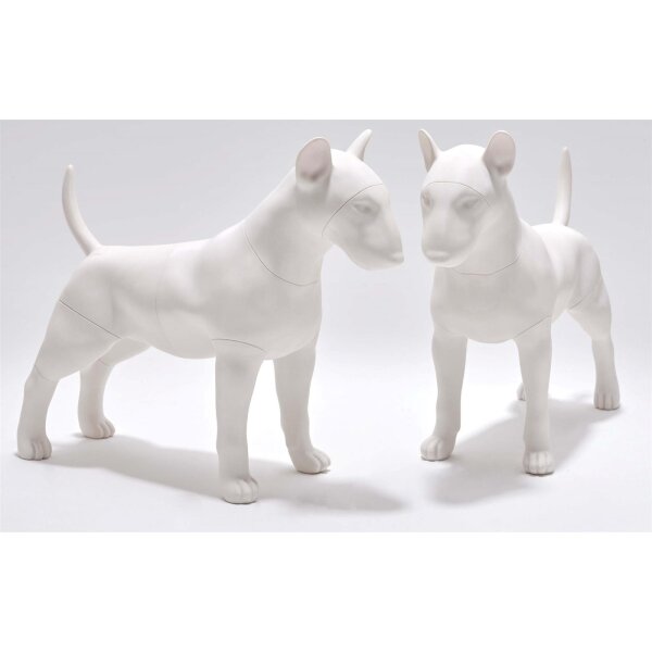 Deko-Hund Bullterrier Louis 3D, stehend (auf Vorbestellung)
