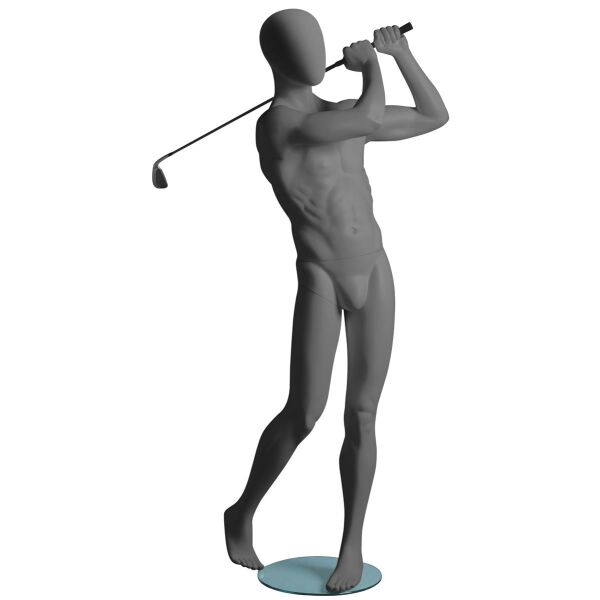 Metro Sport-Schaufensterfigur Golf, Grau, 101932 (Vorbestellung)