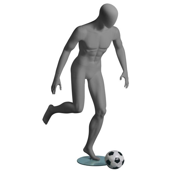 Metro Sport-Schaufensterfigur Fußball, Grau, 101928