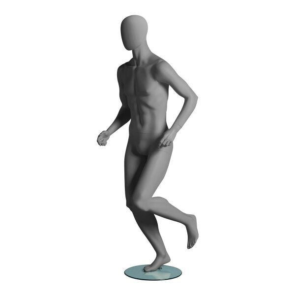 Metro Sport-Schaufensterfigur Runner, 101930 grau