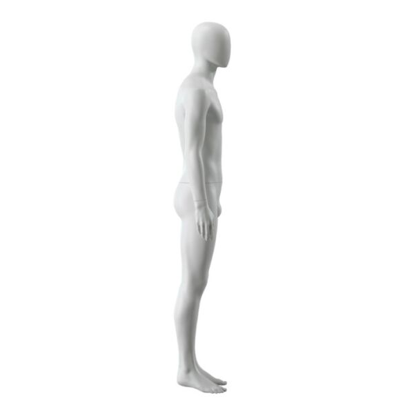 BOHO CHIC Premium-Herrenfigur M108 Hellgrau inkl. Glasbodenplatte mit Wadendorn