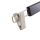 LOTUS Kleiderbügel Hosenbügel schwarz, Haken und Clips vernickelt, L38cm, HPC38_BL_N