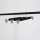 LOTUS Kleiderbügel Hosenbügel schwarz, Haken und Clips vernickelt, L38cm, HPC38_BL_N