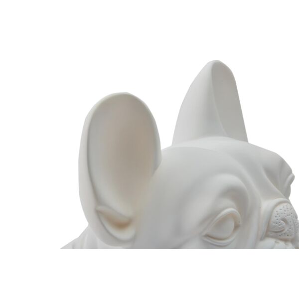 Dog-mannequin Kevin 3W, sitting matt-white