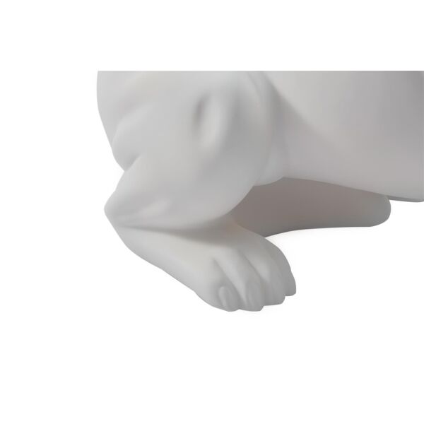 Dog-mannequin Kevin 3W, sitting matt-white