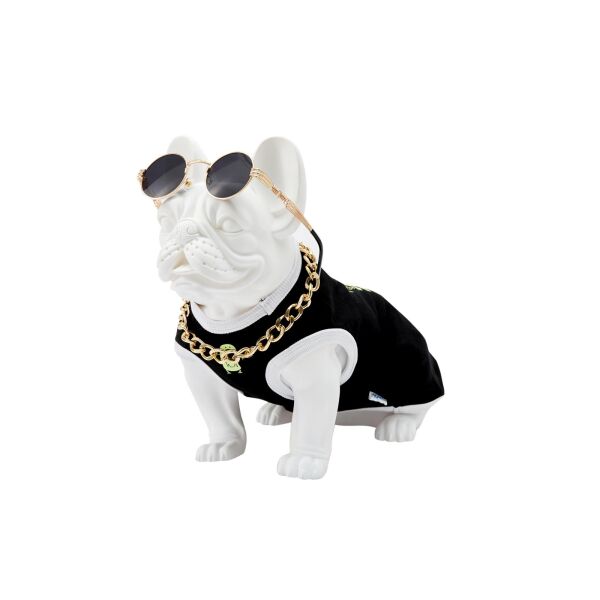 Dog-mannequin Kevin 3W, sitting matt-white