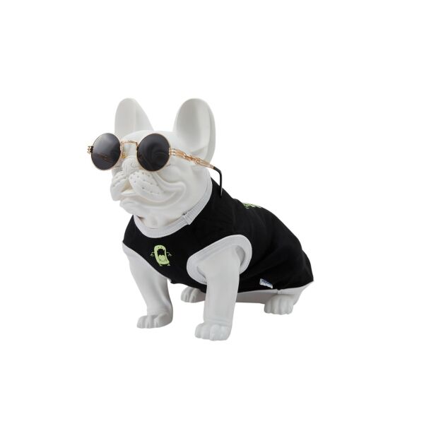 Dog-mannequin Kevin 3W, sitting matt-white