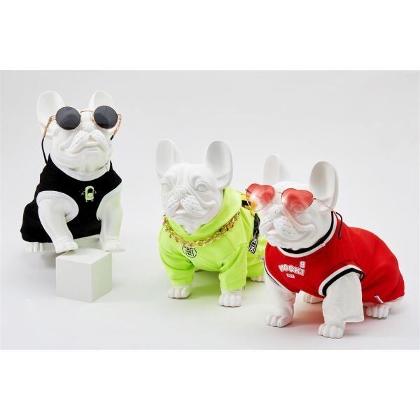 Dog-mannequin Kevin 3W, sitting matt-white