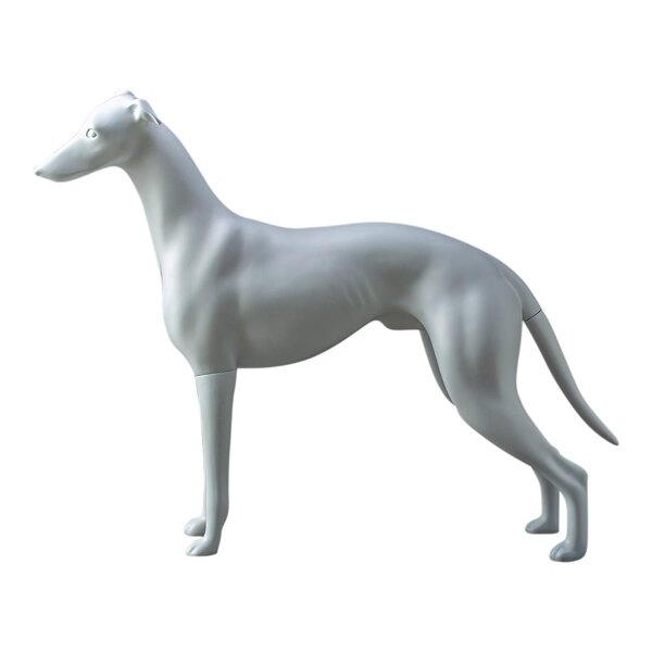 Dog-mannequin "greyhound" LT, standing white
