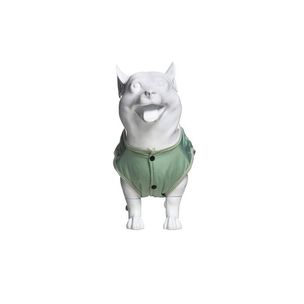 Dog-mannequin KJW, standing matt-white