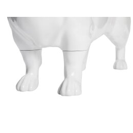 Deko-Hund KJW, stehend matt-weiß
