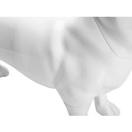 Deko-Hund KJW, stehend matt-weiß