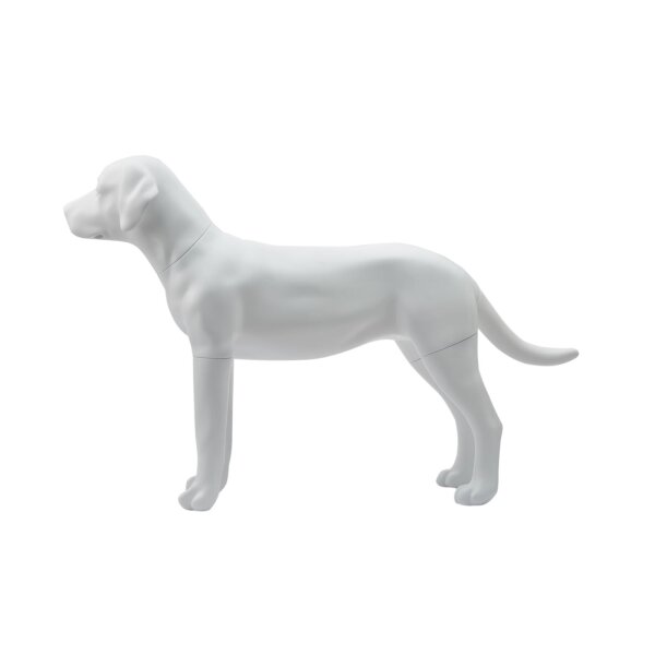 Deko-Hund Labrador Retriever, LBLD W, stehend matt-weiß