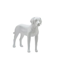 Deko-Hund Labrador Retriever, LBLD W, stehend matt-weiß