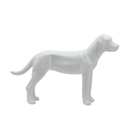 Deko-Hund Labrador Retriever, LBLD W, stehend matt-weiß