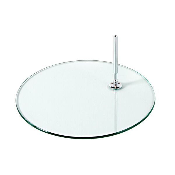 Glasstandplatte rund, ø 42 cm mit Fußdorn, 102256