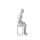 SINCERE Herrenfigur SINMM104 mattweiss, sitzend