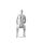 SINCERE Herrenfigur SINMM104 mattweiss, sitzend
