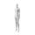 SINCERE Damenfigur SINFM005 mattweiss inkl. Metallstandplatte mit Wadendorn