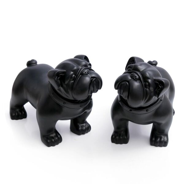 Dog mannequin Taz-2, standing matt-black