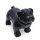 Dog mannequin Taz-2, standing matt-black