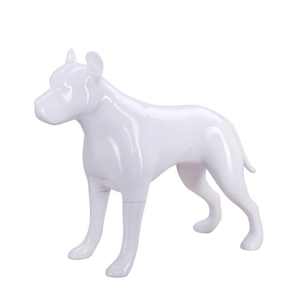 Deko-Hund G9 stehend matt-weiß