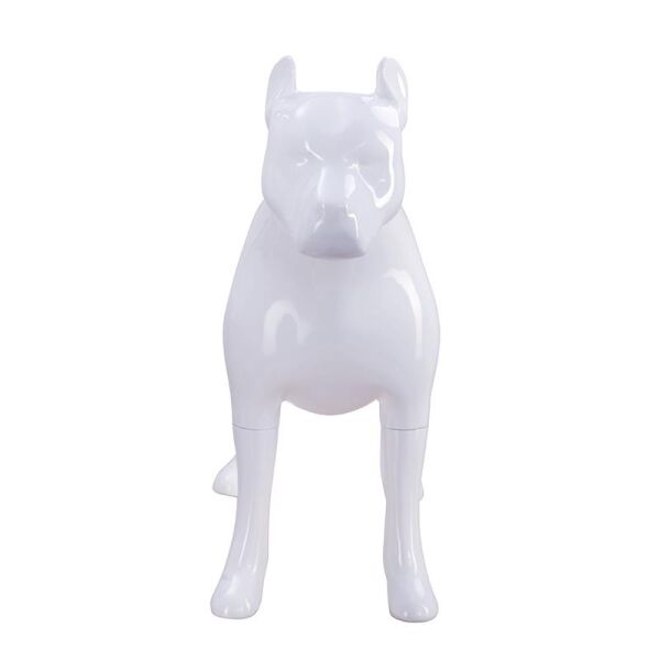 Deko-Hund G9 stehend matt-weiß