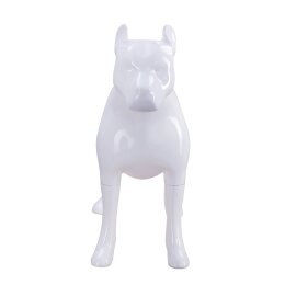 Deko-Hund G9 stehend matt-weiß