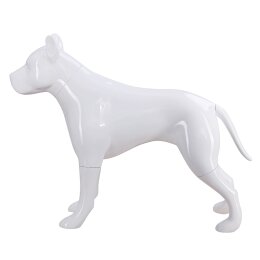 Deko-Hund G9 stehend matt-weiß