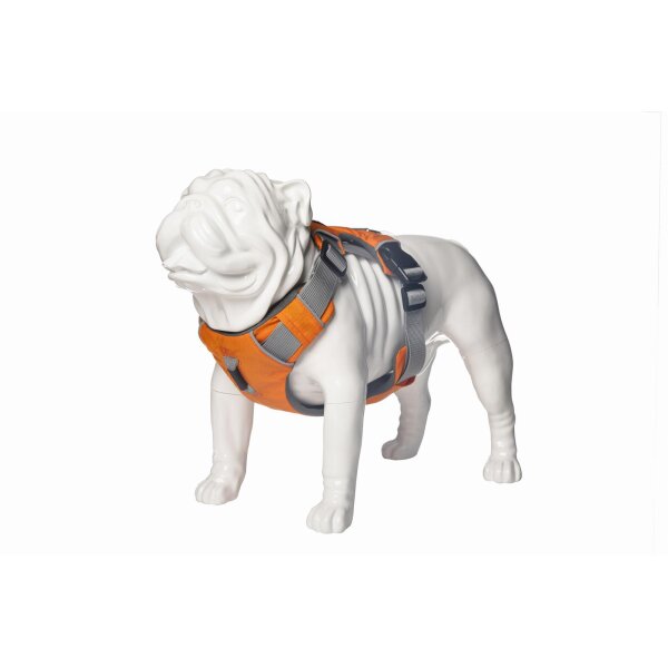 Deko-Hund Englische Bulldogge G10, stehend matt-weiß