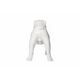 Deko-Hund Englische Bulldogge G10, stehend matt-weiß
