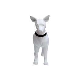 Dog mannequin Bolt D, standing matt-white with black spots