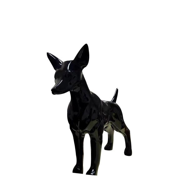 Dog mannequins Jos B, standing matt-black