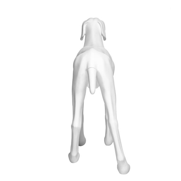 Dog mannequin G6 standing matt-white