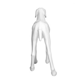 Dog mannequin G6 standing matt-white