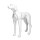 Dog mannequin G6 standing matt-white