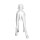 Dog mannequin G6 standing matt-white