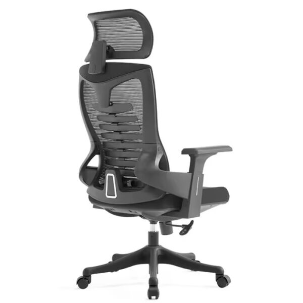 Bürostuhl Hale-H mit hoher Rückenlehne, schwarz, verstellbar